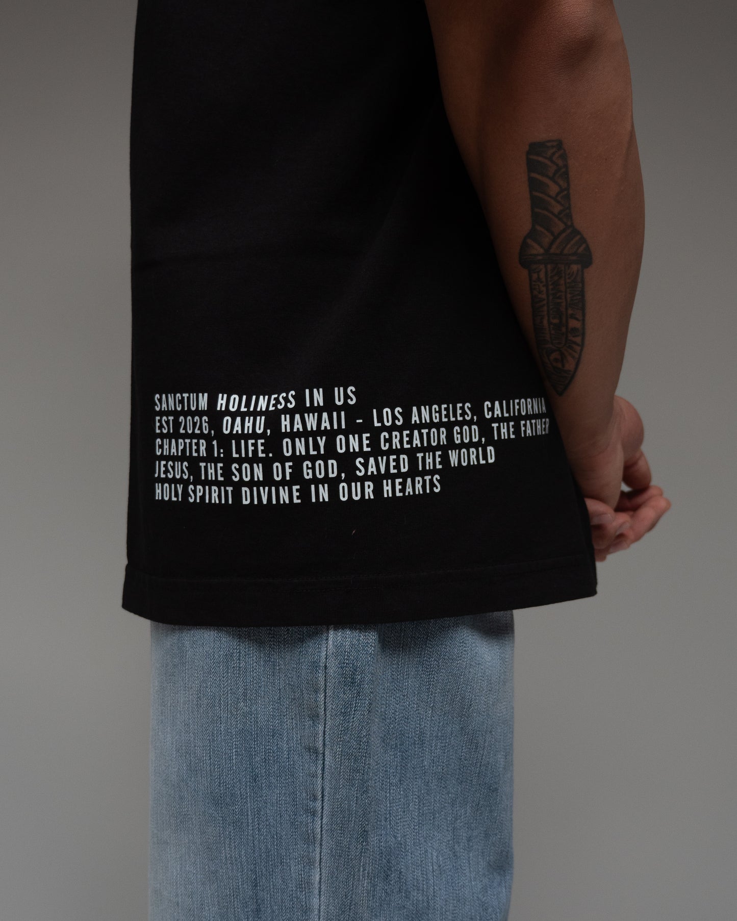SANCTUM COLLECTION "PREMIUM" OVERSIZED TEE GLOOMY